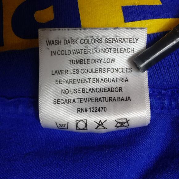 Golden State Warriors NBA Basketball Mens 3X Blue Yellow Dub Nation Max Heavy - Picture 6 of 11